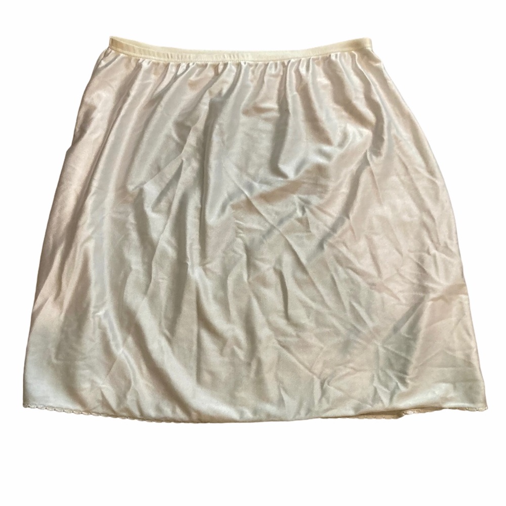 Vintage Ivory Miniskirt Slip - Picture 2 of 8